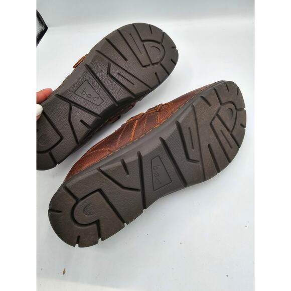 BOC Born Concepts Brown Leather Double Buckle Strap Loafers 7.5 M - Picture 5 of 6
